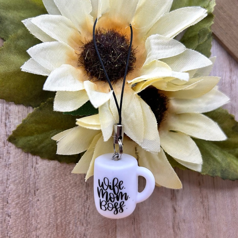 Wife. Mom. Boss. Phone Charm